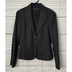 Lafayette 148 Blazer Jacket Gray Lined Wool 10